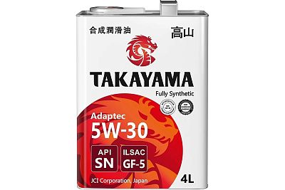 5  / А/масло TAKAYAMA (МЕТАЛЛ) 5W30 син 4 л GF-5 API SN Adaptec